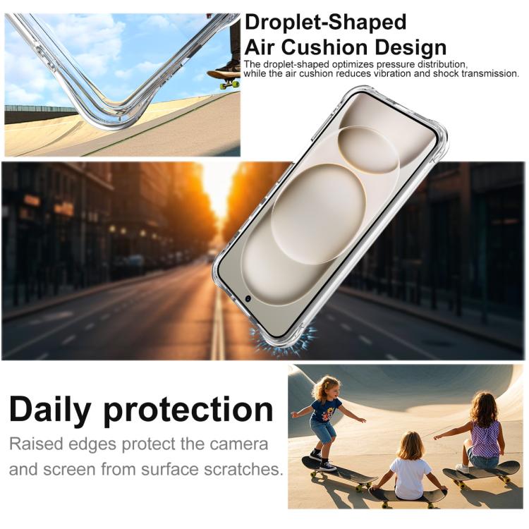For Honor Magic8 Pro Air 5G imak Magnetic Shockproof Airbag TPU Phone Case - Transparent