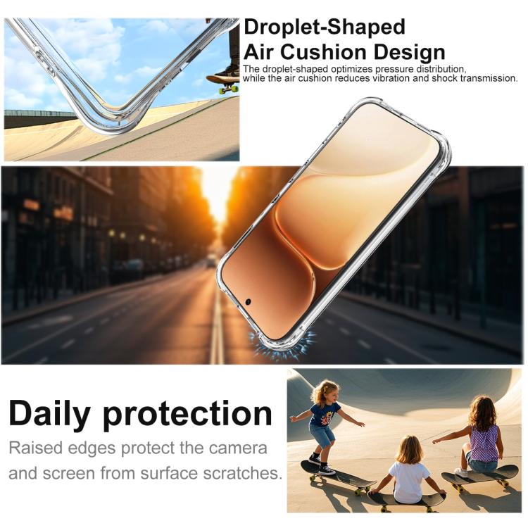 For Honor 600 Global imak Magnetic Shockproof Airbag TPU Phone Case - Transparent