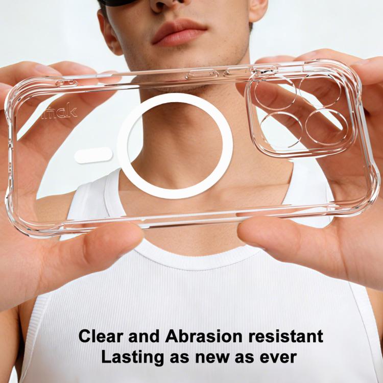 For Xiaomi 17 imak Magnetic Shockproof Airbag TPU Phone Case - Transparent