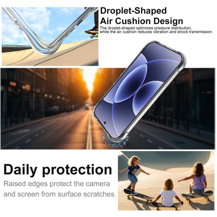 For Xiaomi 17 imak Magnetic Shockproof Airbag TPU Phone Case - Transparent