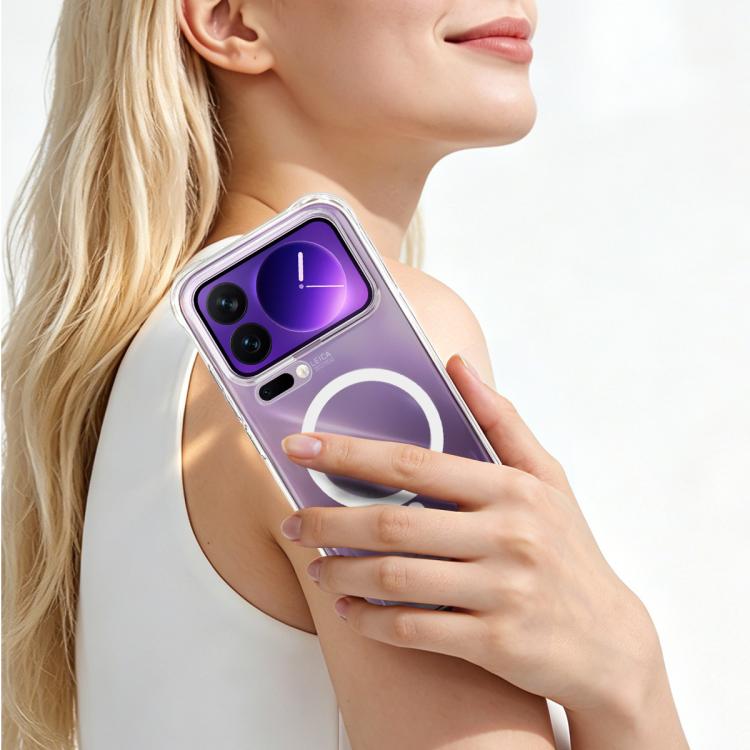 For Xiaomi 17 Pro imak Magnetic Shockproof Airbag TPU Phone Case - Transparent