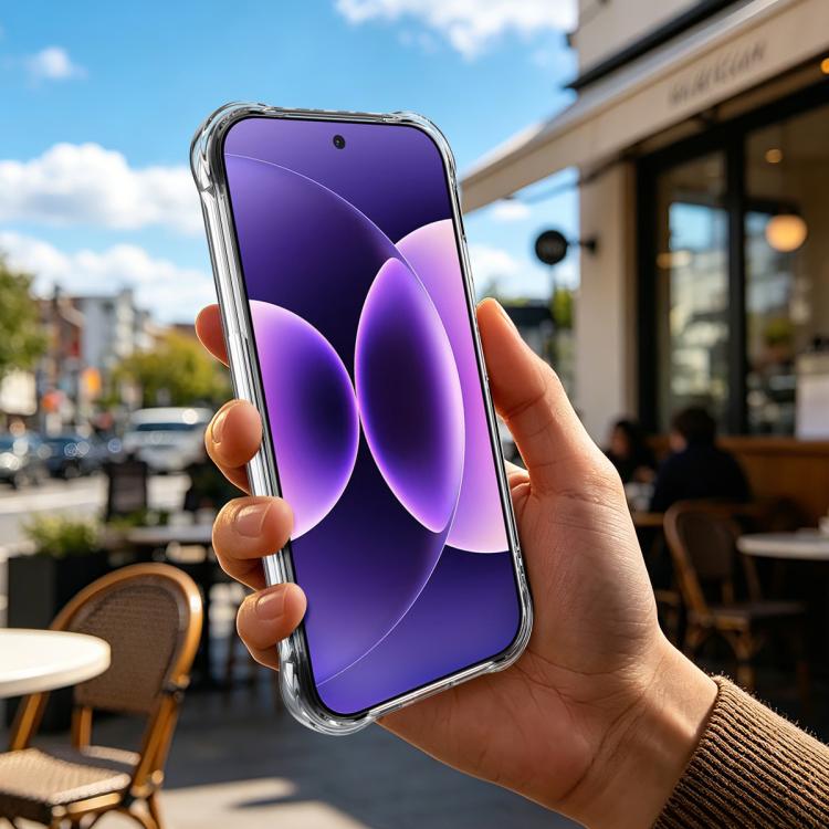 For Xiaomi 17 Pro imak Magnetic Shockproof Airbag TPU Phone Case - Transparent