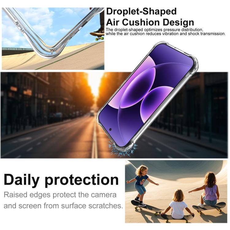 For Xiaomi 17 Pro imak Magnetic Shockproof Airbag TPU Phone Case - Transparent