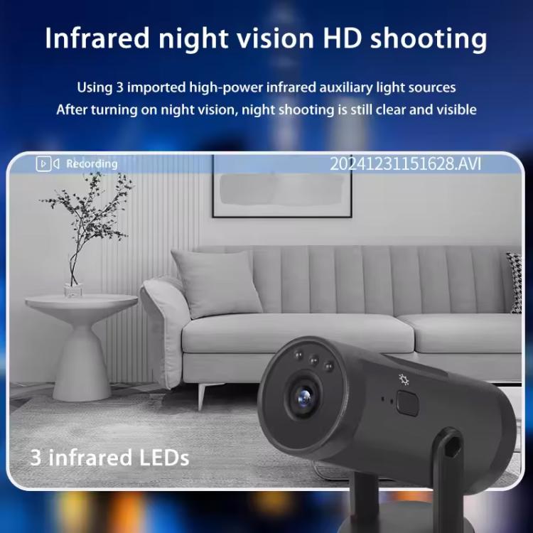 M10 0.3MP WiFi Wireless Remote Monitoring Camera for Home Pets & Kids - Black