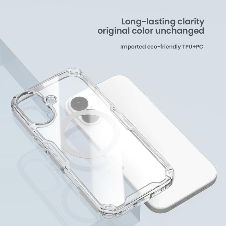 For iPhone 17 NILLKIN Ultra Clear Magsafe PC + TPU Phone Case