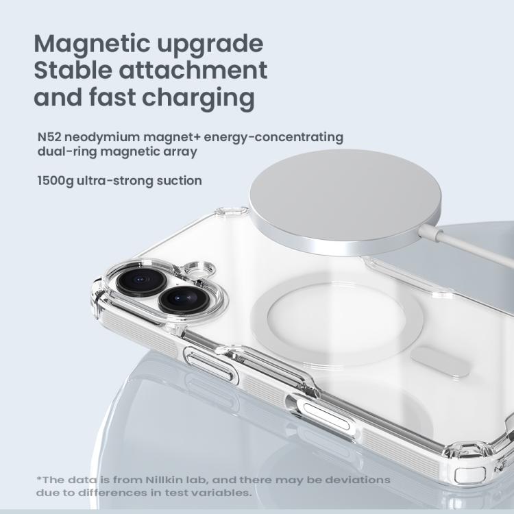 For iPhone 17 NILLKIN Ultra Clear Magsafe PC + TPU Phone Case