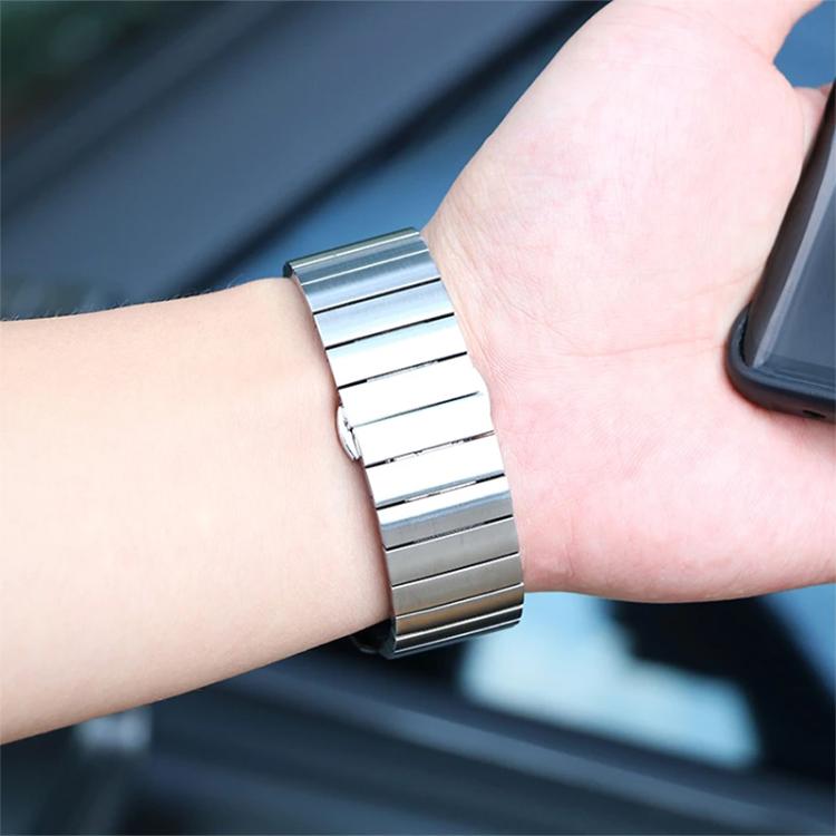 For Huawei Band 11 / Band 11 Pro One Beads Butterfly Buckle Stainless Steel Watch Band