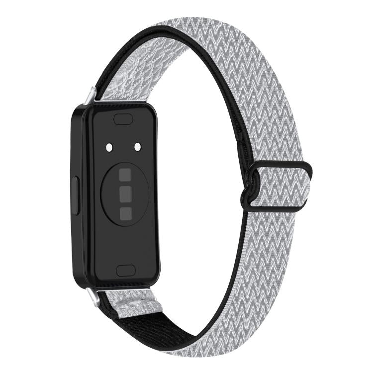 For Huawei Band 11 / Band 11 Pro Buckle Wave Braided Nylon Watch Band