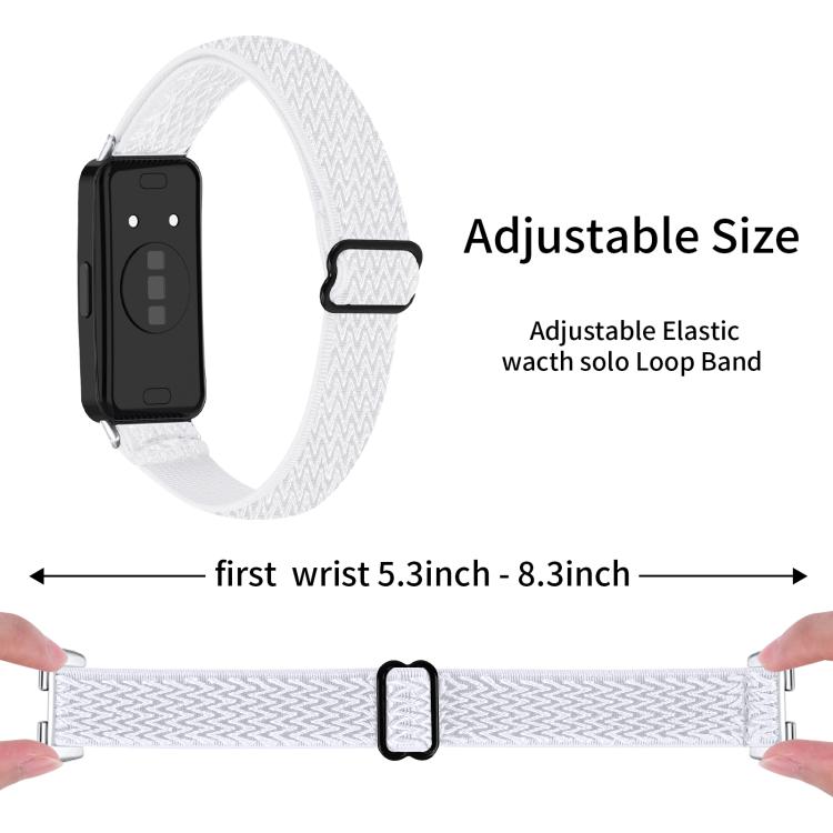For Huawei Band 11 / Band 11 Pro Buckle Wave Braided Nylon Watch Band