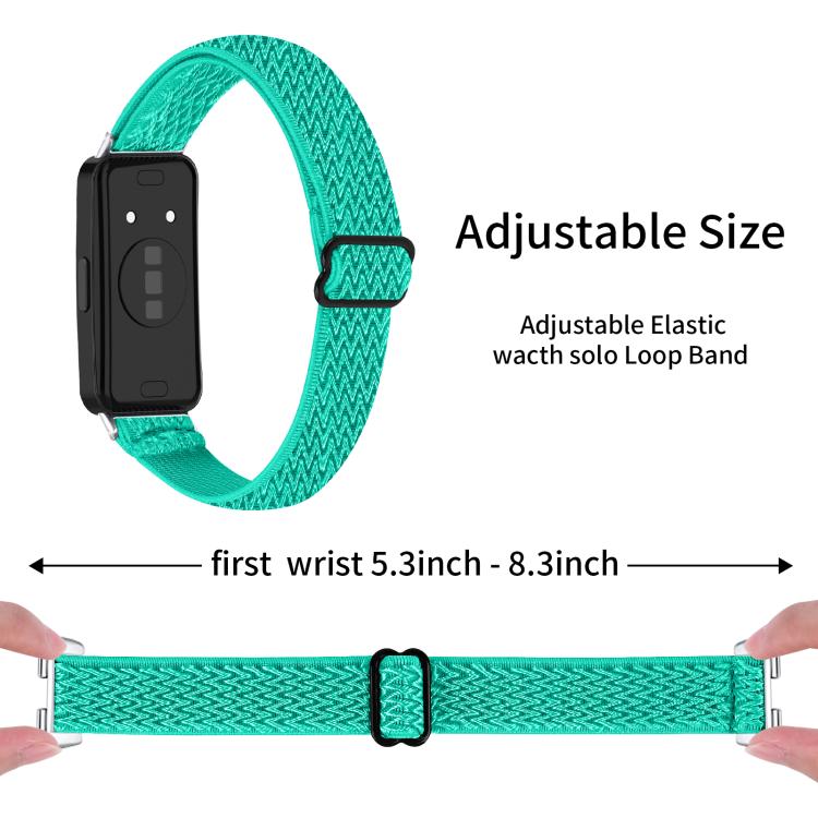 For Huawei Band 11 / Band 11 Pro Buckle Wave Braided Nylon Watch Band