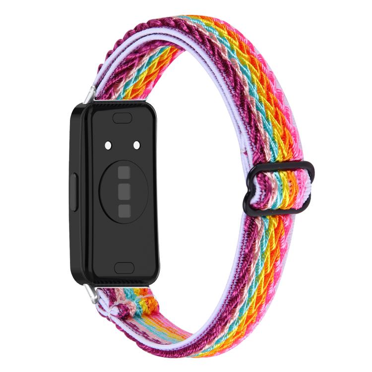 For Huawei Band 11 / Band 11 Pro Buckle Wave Braided Nylon Watch Band