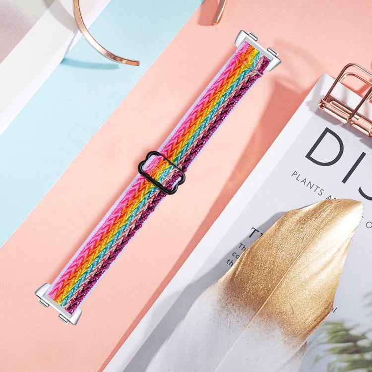 For Huawei Band 11 / Band 11 Pro Buckle Wave Braided Nylon Watch Band