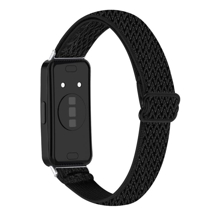 For Huawei Band 11 / Band 11 Pro Buckle Wave Braided Nylon Watch Band