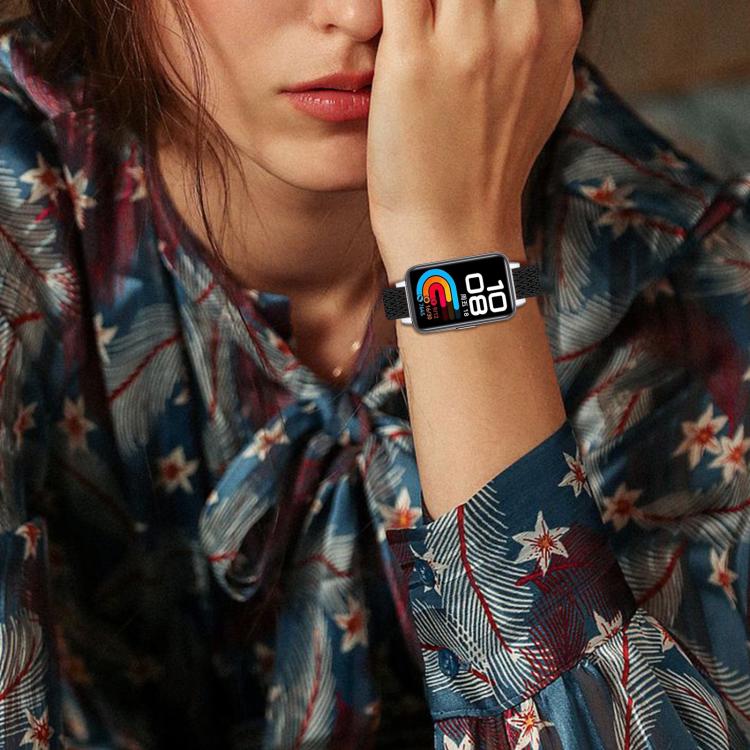 For Huawei Band 11 / Band 11 Pro Buckle Wave Braided Nylon Watch Band