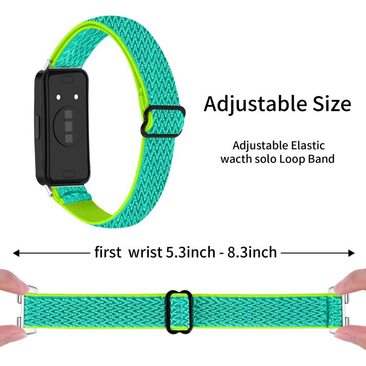 For Huawei Band 11 / Band 11 Pro Buckle Wave Braided Nylon Watch Band