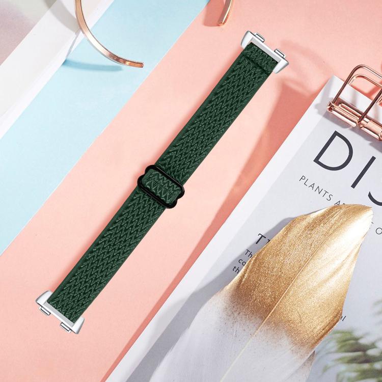 For Huawei Band 11 / Band 11 Pro Buckle Wave Braided Nylon Watch Band