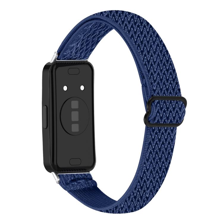 For Huawei Band 11 / Band 11 Pro Buckle Wave Braided Nylon Watch Band