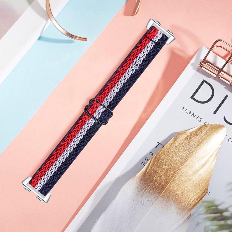 For Huawei Band 11 / Band 11 Pro Buckle Wave Braided Nylon Watch Band