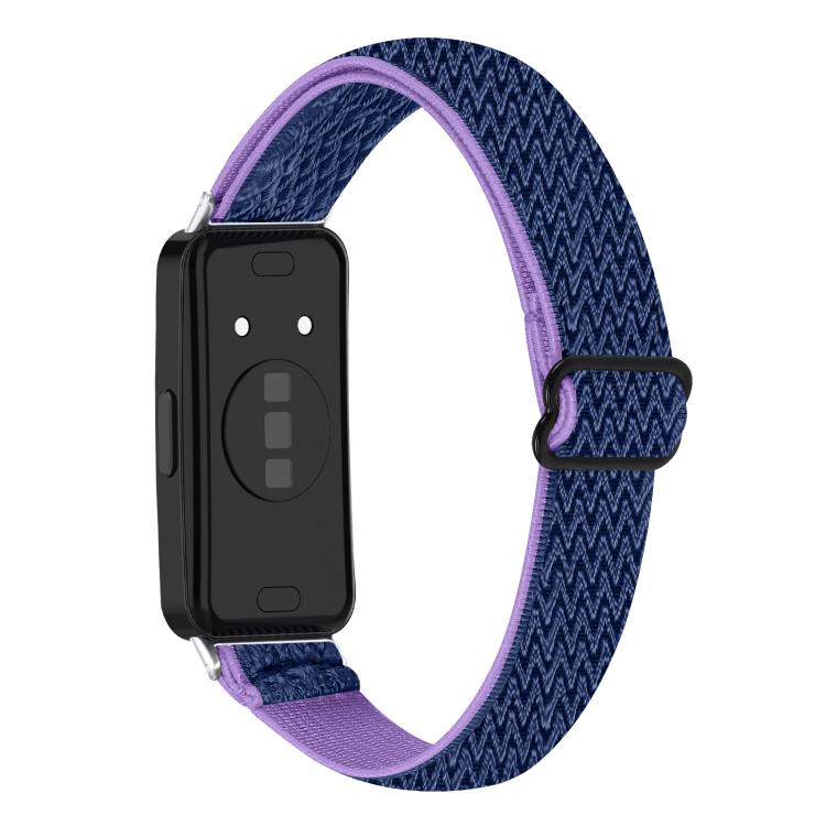 For Huawei Band 11 / Band 11 Pro Buckle Wave Braided Nylon Watch Band
