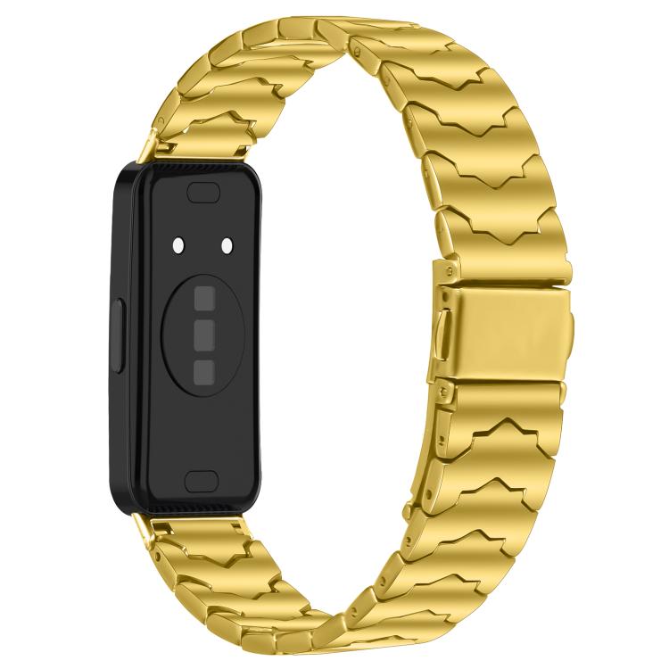 For Huawei Band 11 / Band 11 Pro Batman Textured Folding Buckle Stainless Steel Watch Band