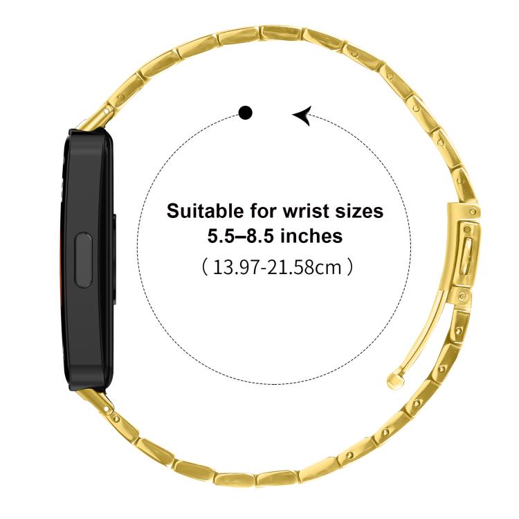 For Huawei Band 11 / Band 11 Pro Batman Textured Folding Buckle Stainless Steel Watch Band