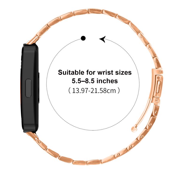 For Huawei Band 11 / Band 11 Pro Batman Textured Folding Buckle Stainless Steel Watch Band