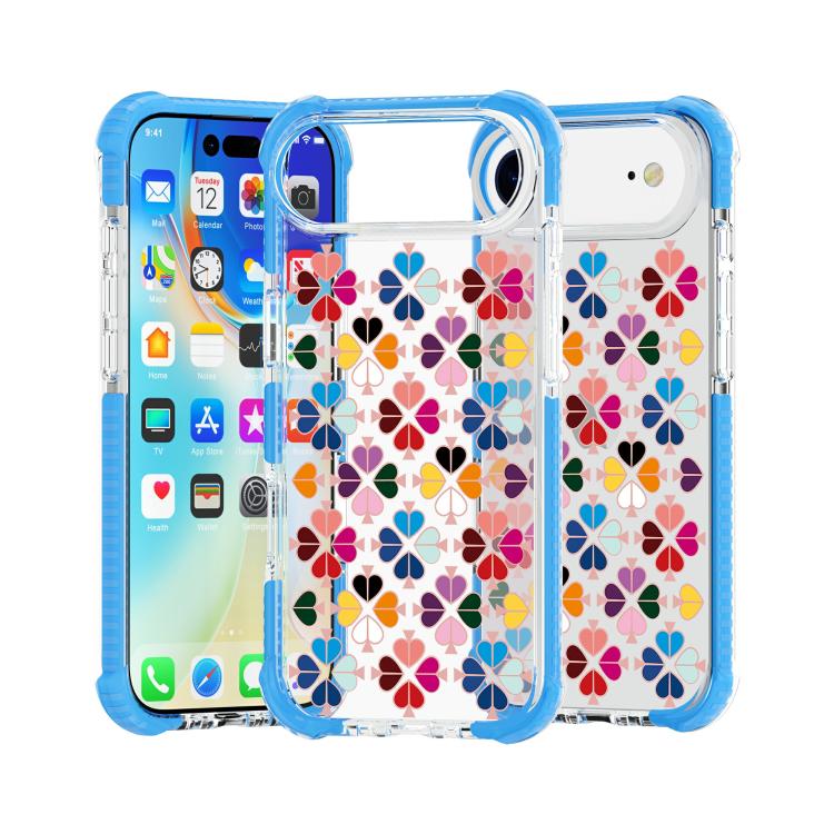 For iPhone Air Acrylic Four-Corner Shockproof Heart Pattern Phone Case