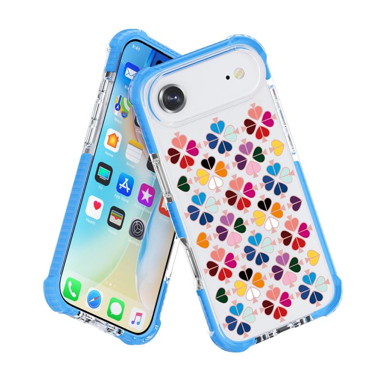 For iPhone Air Acrylic Four-Corner Shockproof Heart Pattern Phone Case