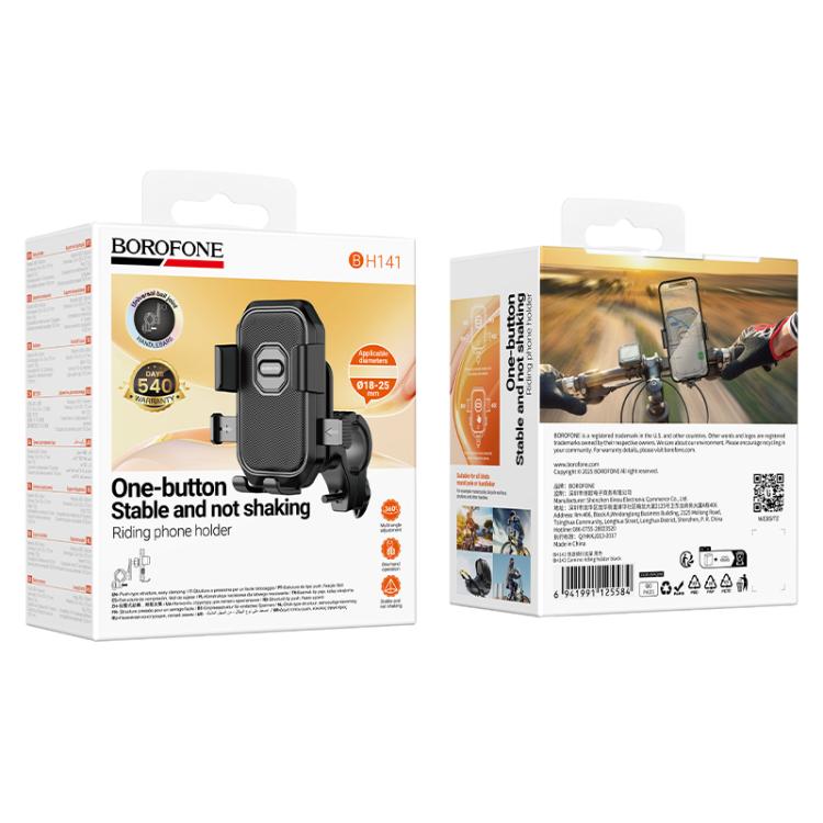 Borofone BH141 Camino Riding Phone Holder - Black