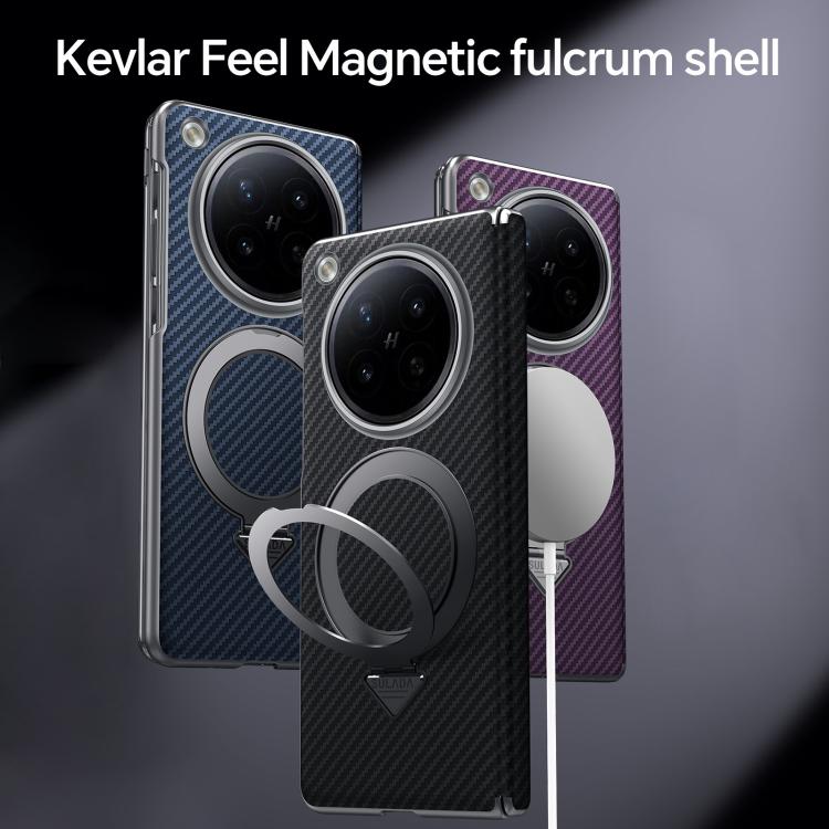 For OPPO Find N6 5G SULADA Kevlar Texture MagSafe Magnetic Holder Phone Case