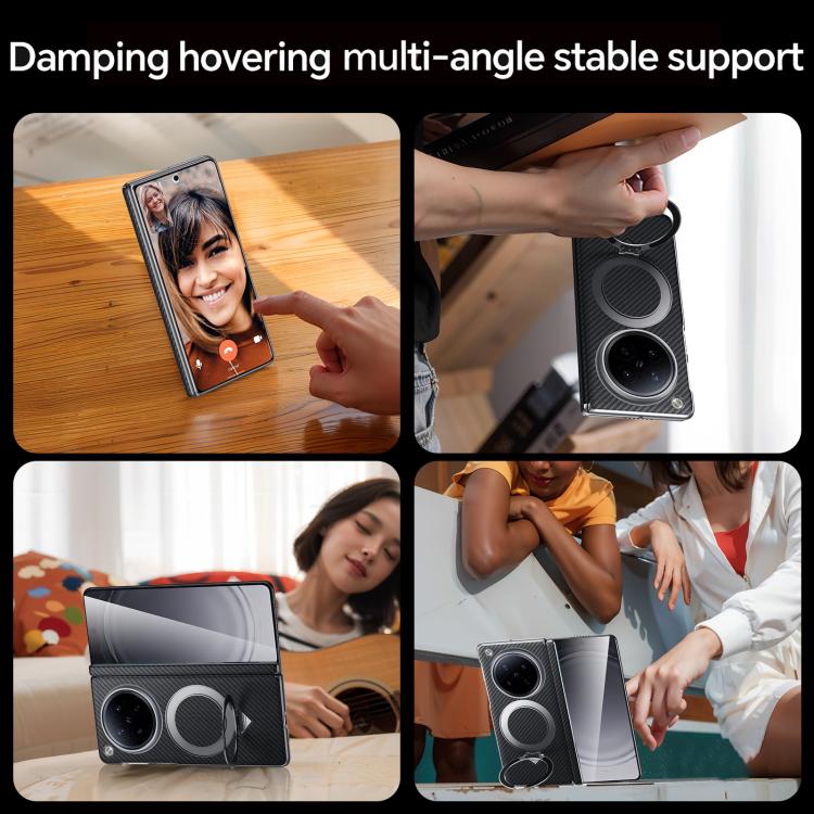 For OPPO Find N6 5G SULADA Kevlar Texture MagSafe Magnetic Holder Phone Case