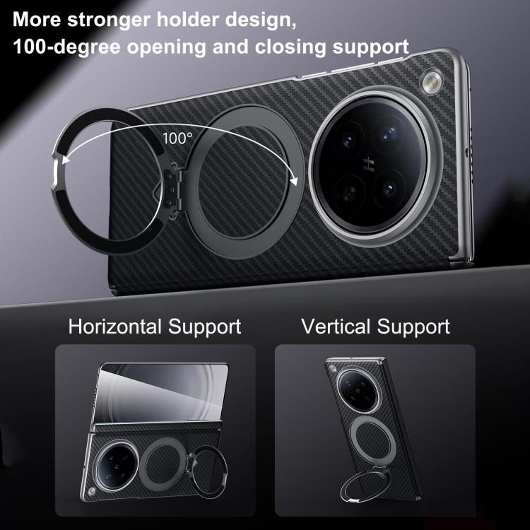 For OPPO Find N6 5G SULADA Kevlar Texture MagSafe Magnetic Holder Phone Case