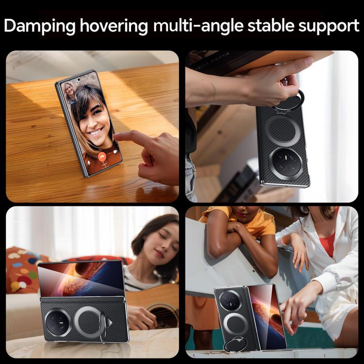 For Honor Magic V6 SULADA Kevlar Texture MagSafe Magnetic Holder Phone Case