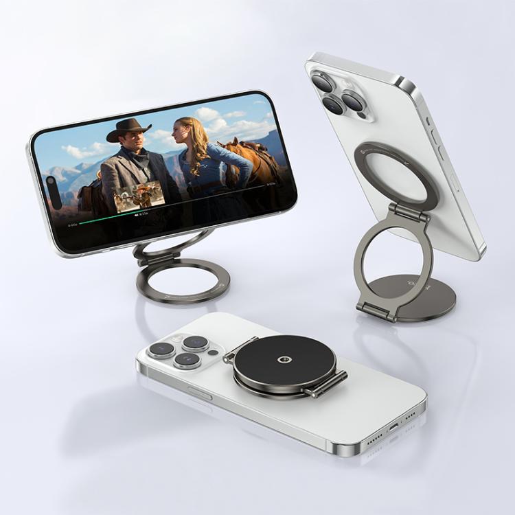 hoco H102 Whale Ring Magnetic Multi-scene Phone Holder - Gunmetal