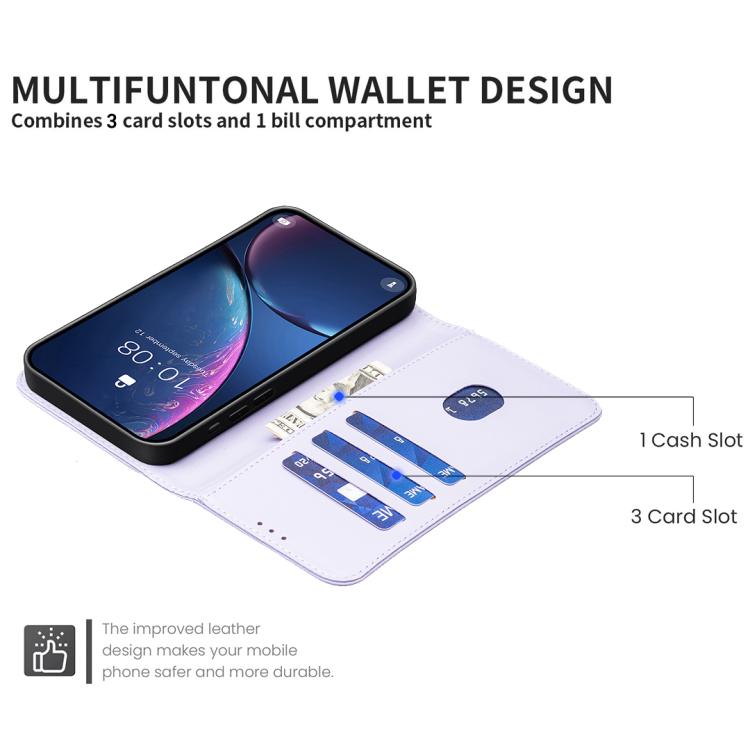For Redmi Tubo 5 Max / Poco X8 Pro Max Magnetic Buckle Leather Phone Case