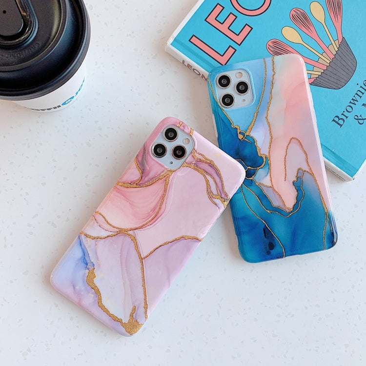 For iPhone 11 Pro Max Irregular Marble Pattern Shockproof Protective Case