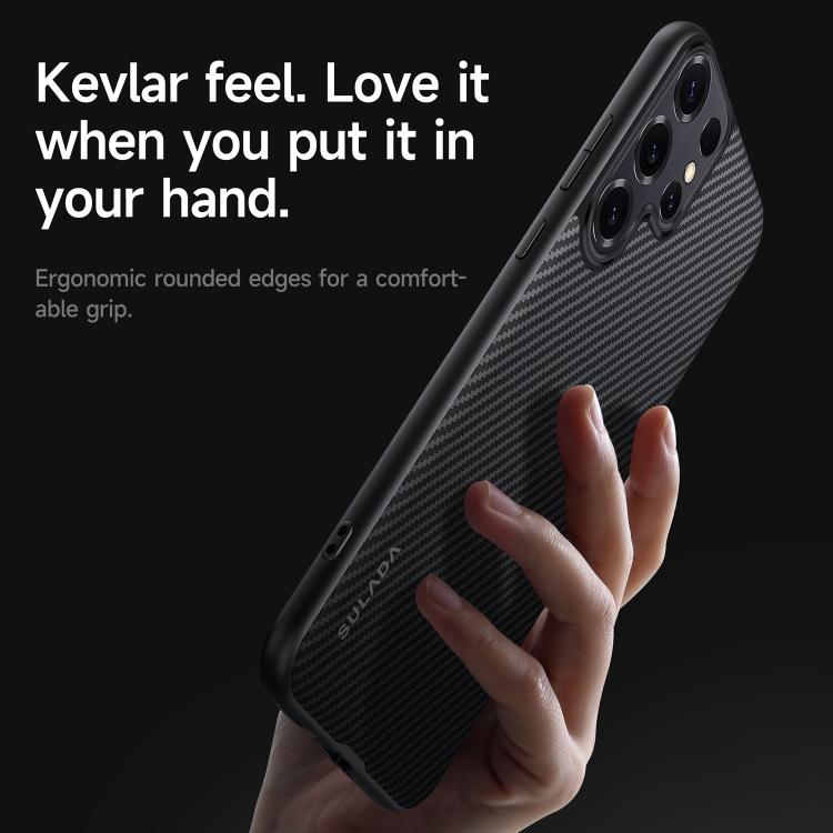 For Samsung Galaxy S26 Ultra 5G SULADA 600D Kevlar Texture PC Shockproof Phone Case