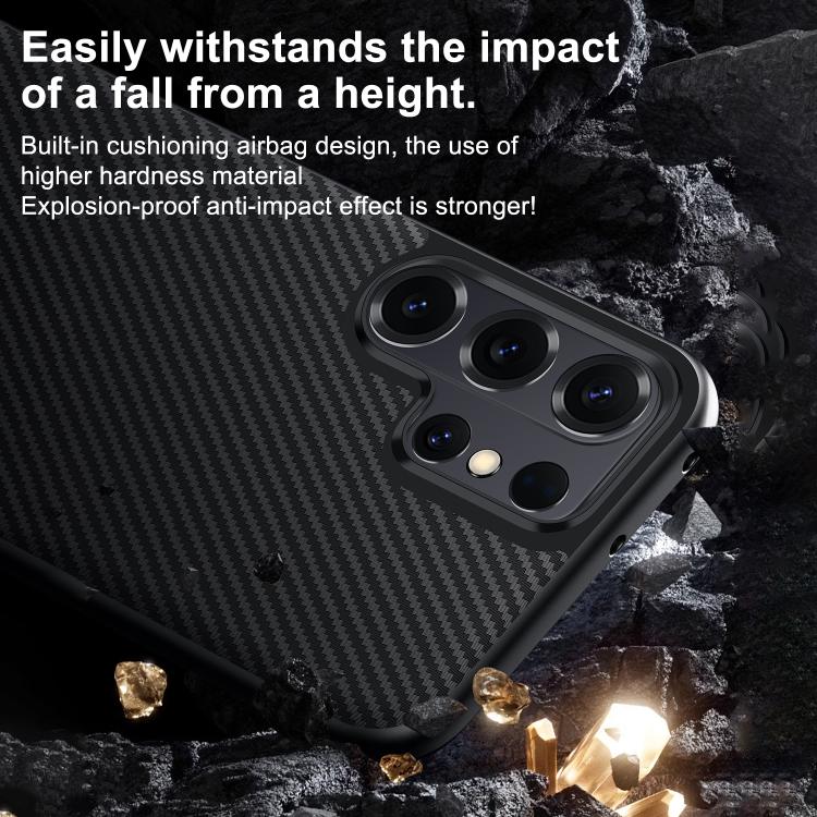 For Samsung Galaxy S26 Ultra 5G SULADA 600D Kevlar Texture PC Shockproof Phone Case