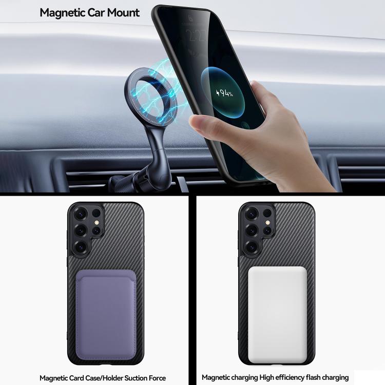For Samsung Galaxy S26 Ultra 5G SULADA 600D Kevlar Texture PC Shockproof Phone Case