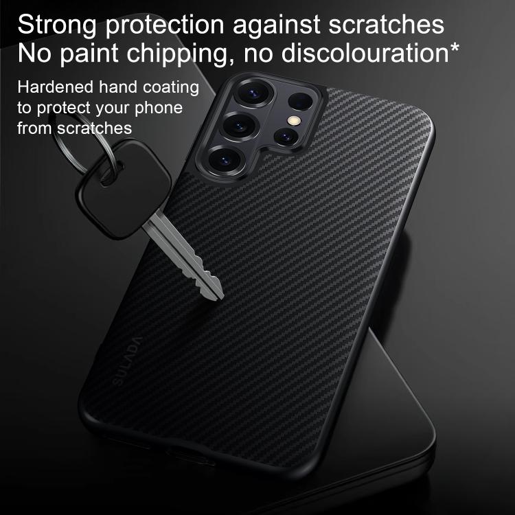 For Samsung Galaxy S26 Ultra 5G SULADA 600D Kevlar Texture PC Shockproof Phone Case