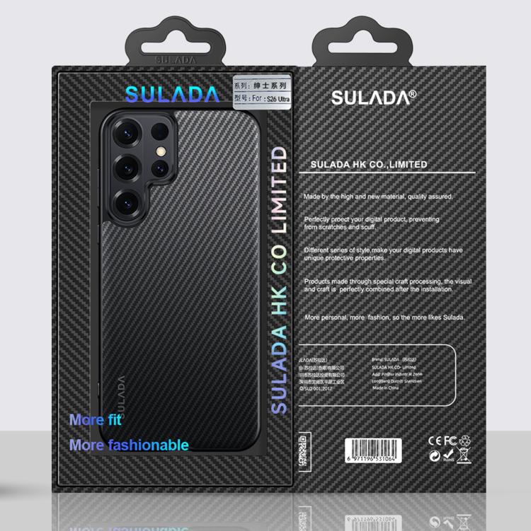 For Samsung Galaxy S26 Ultra 5G SULADA 600D Kevlar Texture PC Shockproof Phone Case