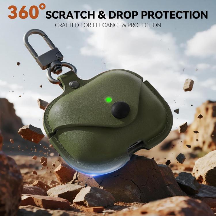 For AirPods Pro 3 XDcase Business Leather Earphone Protective Case with Hook