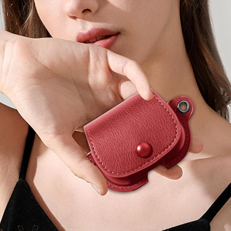 For AirPods Pro 2 / 1 XDcase Backpack Style PU Leather Earphone Protective Case with Carabiner