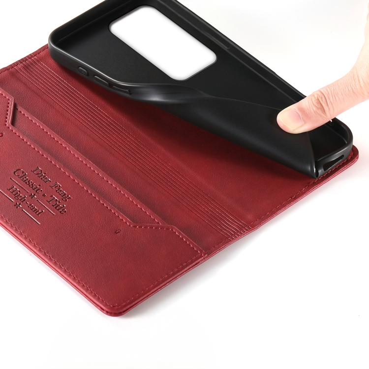 For Redmi 15 5G Global / 15 4G SEA 169.5mm Dierfeng Metal Snap Magnetic RFID Vegan Leather Phone Case