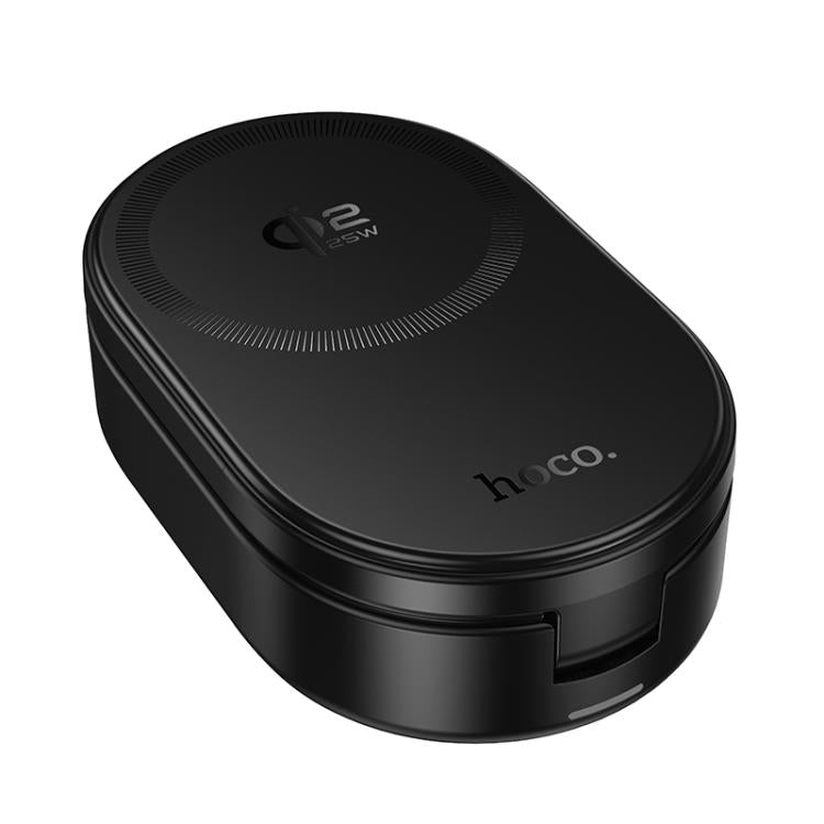 hoco CQ23 Pole Qi2.2 3-in-1 Magnetic Wireless Fast Charger - Black