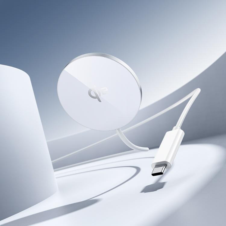 hoco CW63 Qi2 Magnetic Wireless Fast Charger - White