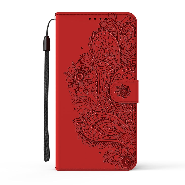For iPhone 12 mini Peacock Embossed Pattern Horizontal Flip Leather Case with Holder & Card Slots & Wallet & Lanyard
