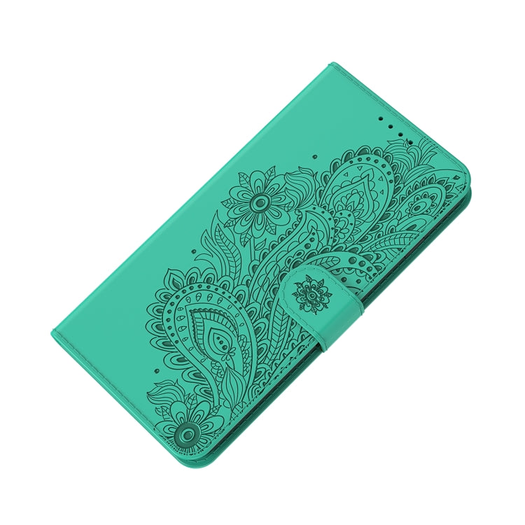 For iPhone 12 mini Peacock Embossed Pattern Horizontal Flip Leather Case with Holder & Card Slots & Wallet & Lanyard