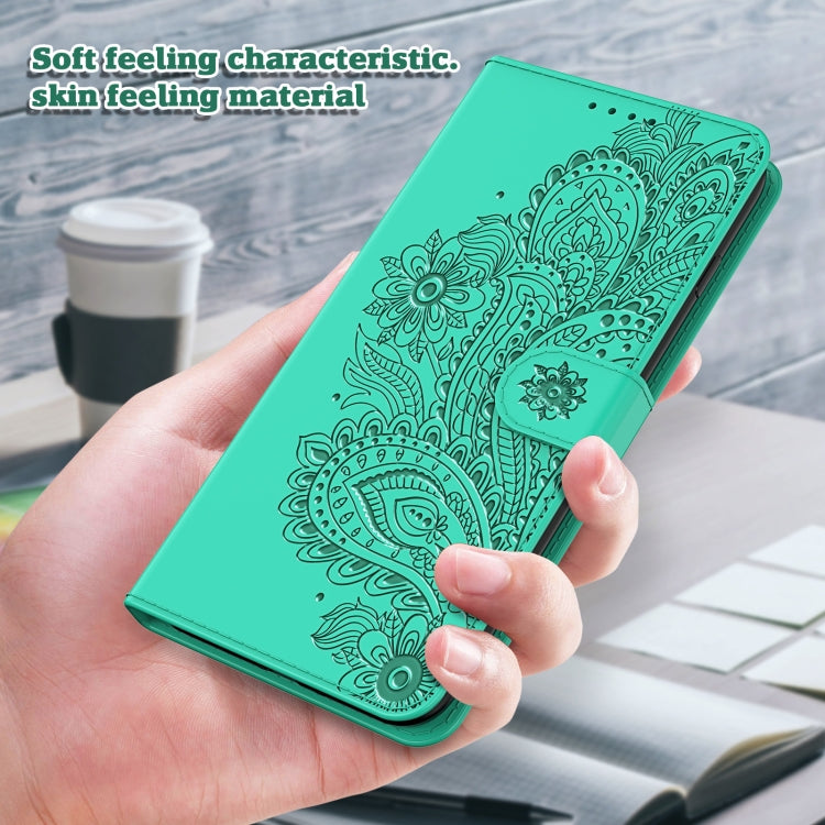 For iPhone 12 mini Peacock Embossed Pattern Horizontal Flip Leather Case with Holder & Card Slots & Wallet & Lanyard