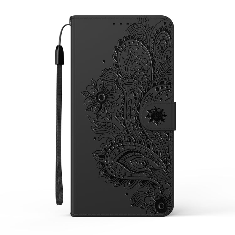 For iPhone 11 Pro Max Peacock Embossed Pattern Horizontal Flip Leather Case with Holder & Card Slots & Wallet & Lanyard